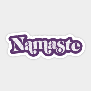 Namaste / Retro Typography Design Sticker